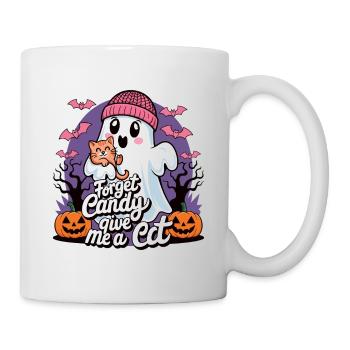 Halloween Cat Forget Candy Give Me A Cat - Mug - white - Right