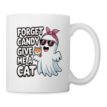Halloween Cat Forget Candy Give Me A Cat - Mug - white - Right