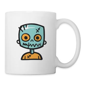 Zombie Halloween Funny Creepy - Mug - white - Right