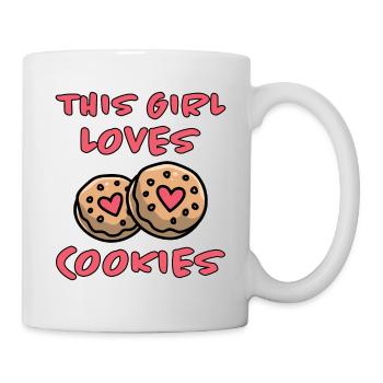Cookies Saying Chocolate Cookies Funny Cookie Gift - Mug - white - Right