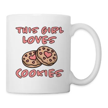 Cookies Saying Chocolate Cookies Funny Cookie Gift - Mug - white - Right