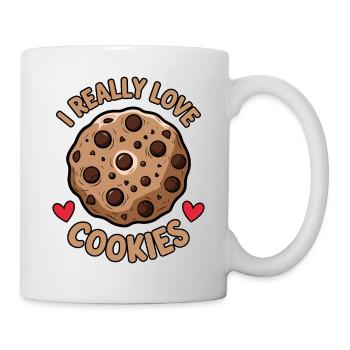 Cookies Saying Chocolate Cookies Funny Cookie Gift - Mug - white - Right