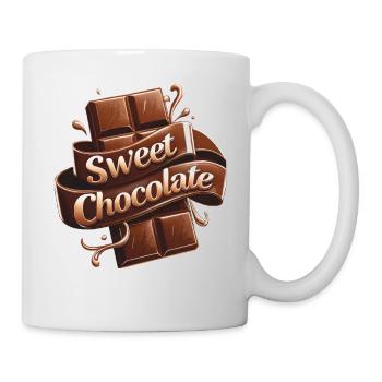 CHOCOLAT SUCRÉ - Mug blanc - blanc - Droite