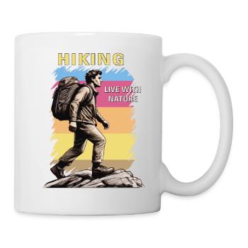 MOUNTAINEERING HIKING LIVE WITH NATURE - Mug - white - Right