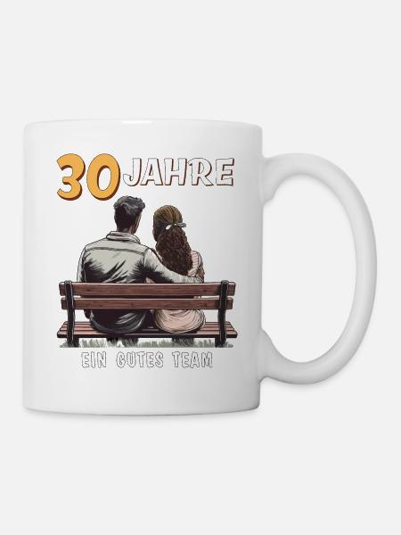 30 ANNI DI UNA BUONA SQUADRA UOMO DONNA - Tazza - bianco