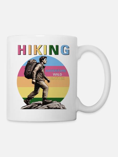 BERGSTEIGER HIKING - Tasse - Weiß