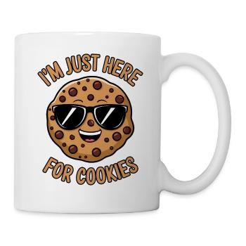 Cookies Saying Chocolate Cookies Funny Cookie Gift - Mug - white - Right