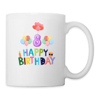 Happy Birthday 8th Birthday - Mug - white - Right