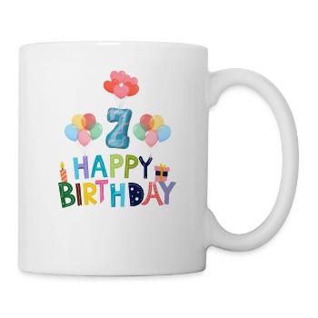Happy Birthday 7th Birthday. - Mug - white - Right