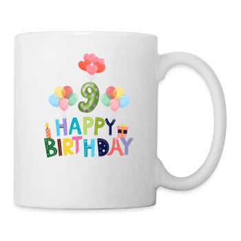Happy Birthday 9th Birthday - Mug - white - Right
