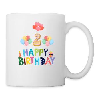 Happy Birthday 2nd Birthday - Mug - white - Right
