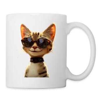 Savannah Katze Cat Mama Süße Serval Leopard Katzen - Tasse - Weiß - Rechts