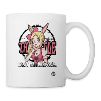 Häschen Cartoon Mädchen – Der Side Hustle - Tasse - Weiß - Rechts