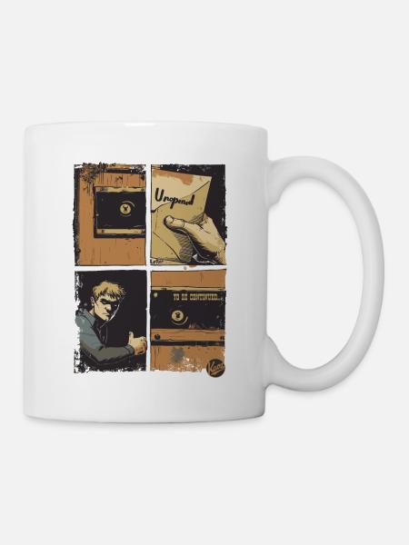 Der Brief: Ein Comic - Tasse - Weiß