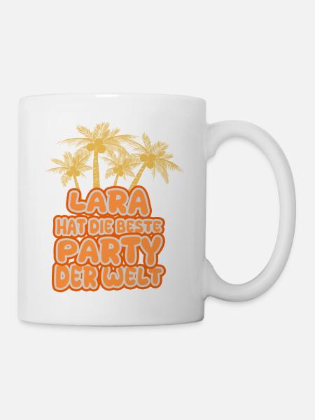 Urlaub Lara - Tasse - Weiß