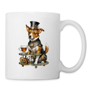 Steampunk Corgi Butler - Mug - white - Right