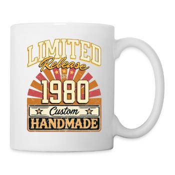 Limited 1980 Lustige Sprüche Geschenk Geburtstag - Tasse - Weiß - Rechts