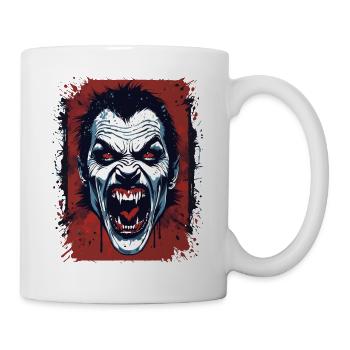 Vampire Rage - Horror Art Illustration - Mug - white - Right