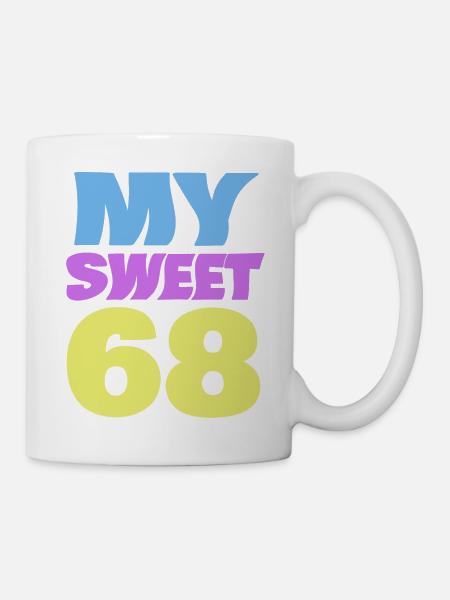 Alter 68 - Tasse - Weiß