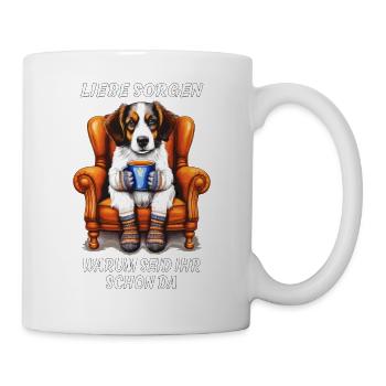 DEAR WORRIES WHY ARE YOU ALREADY HERE - Mug - white - Right