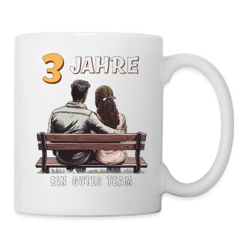 3 YEARS A GOOD TEAM MAN WOMAN - Mug - white - Right