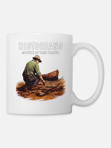 HISTORIANS MASTER OF TIME TRAVEL - Tasse - Weiß
