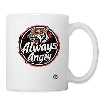 Tiger always angry - Mug - white - Right