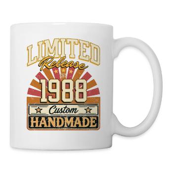 Limited 1988 Lustige Sprüche Geschenk Geburtstag - Tasse - Weiß - Rechts