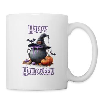 Halloween – Happy Halloween, Witch’s Kitchen, Chaudron de la sorcière - Mug blanc - blanc - Droite