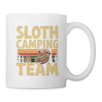 Sloth Camping Team 6 - Tasse - Weiß - Rechts