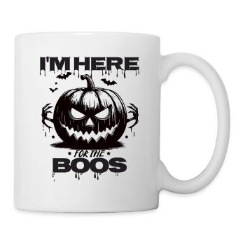 Halloween Kürbis I'm here for the Boos - Tasse - Weiß - Rechts