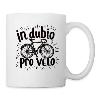 Fahrrad Spruch In dubio pro velo - Tasse - Weiß - Rechts