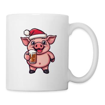 Pork Beer Xmas Christmas - Mug - white - Right