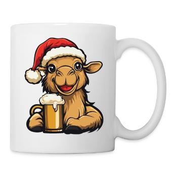 Kamel Bier Xmas Weihnachten - Tasse - Weiß - Rechts