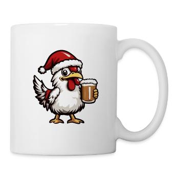 Chicken Beer Xmas Christmas - Mug - white - Right