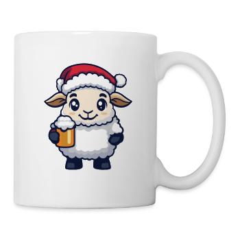 Sheep Beer Xmas Christmas - Mug - white - Right