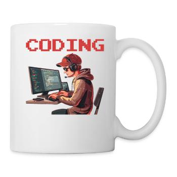 Coding Mode On 2 - Tasse - Weiß - Rechts