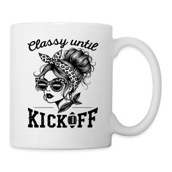 American Football Spieler Footballer Spiel schauen - Tasse - Weiß - Rechts