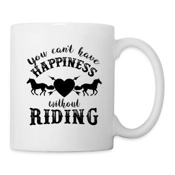 Drôle de dicton de cheval - Mug blanc - blanc - Droite