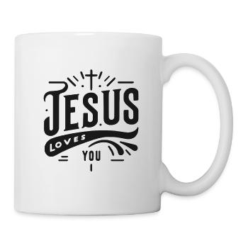 Jesus Loves You - Mug - white - Right