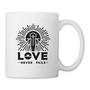 L’amour ne manque jamais - Mug blanc - blanc - Droite