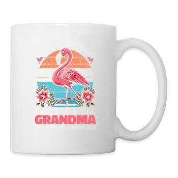 Grandmingo - Oma im Flamingo-Stil, einfach cool! - Tasse - Weiß - Rechts