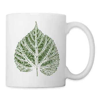 Linden leaf / Linden leaf - Mug - white - Right