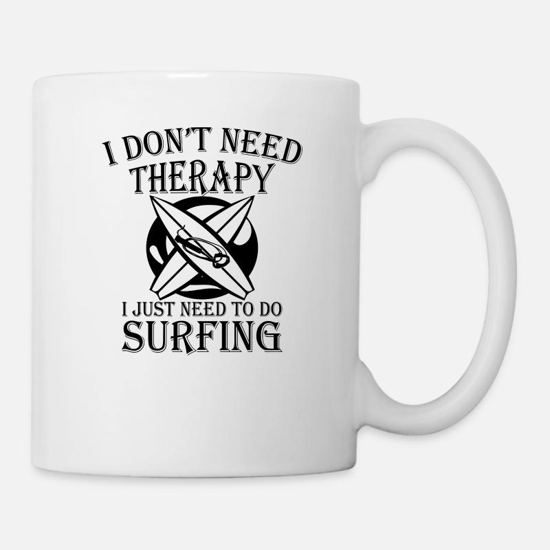 Surfen Surfboard Wasser - Tasse - Weiß