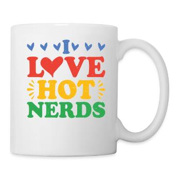 I Love Hot Nerds - Tasse - Weiß - Rechts