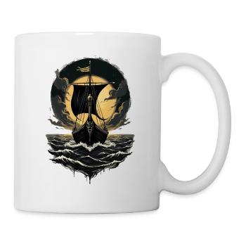 Wikinger Drachenboot für eine Wikinger Fan - Tasse - Weiß - Rechts