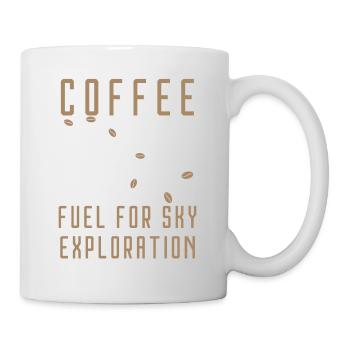 coffee fuel for sky exploration - Mug - white - Right