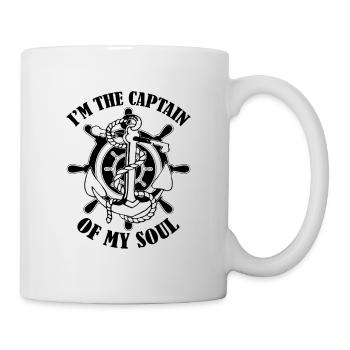 Ich bin der Kapitän Segeln - Tasse - Weiß - Rechts
