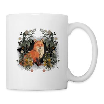 Fairy tale fox foxes nature forest animals children - Mug - white - Right