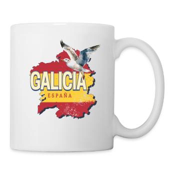 Galice Espagne Région Vintage Seagull - Mug blanc - blanc - Droite